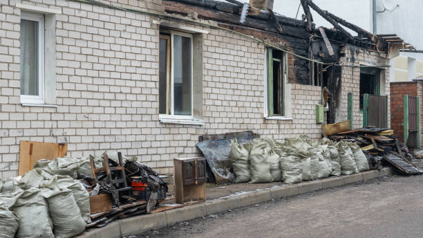Professional Fire Damage Removal technician working in Fallston, MD